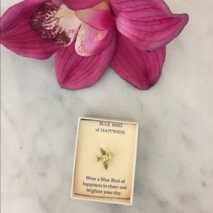 Vintage Blue Bird of Happiness Pin.